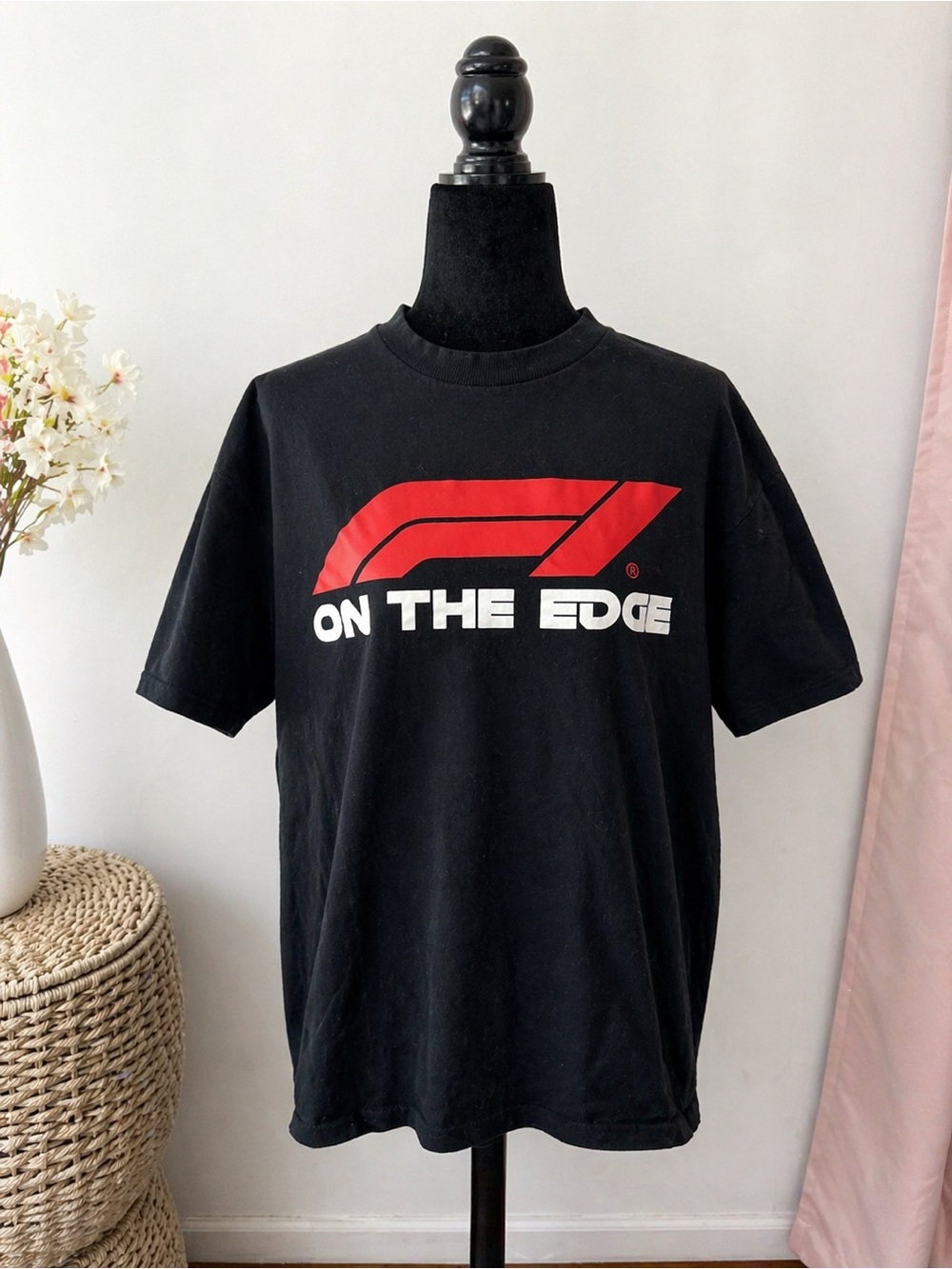 Black FORMULA ONE Graphic Tee with Red Logo